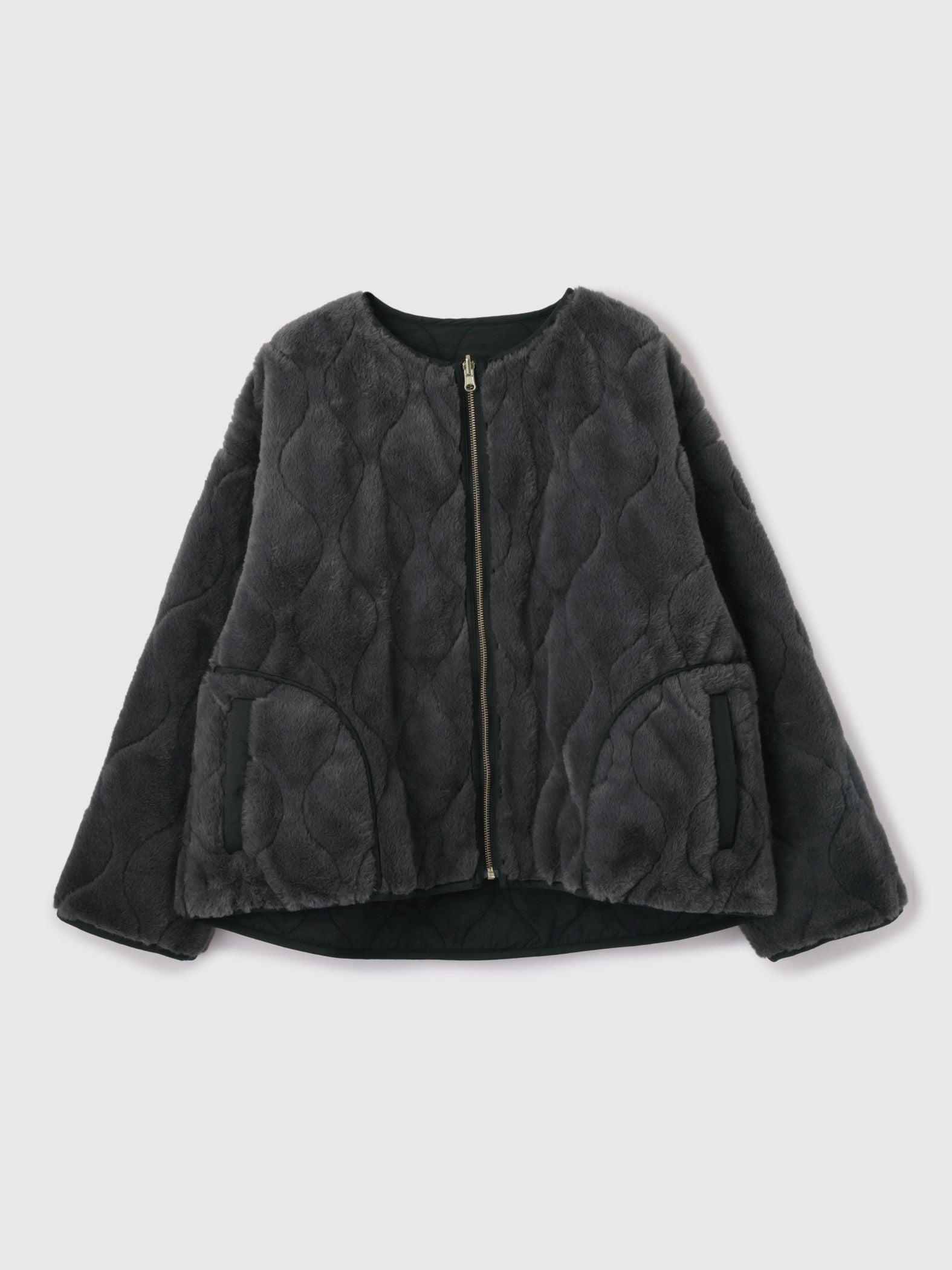 ひょうたんキルトリバーシブルZIPジャケット