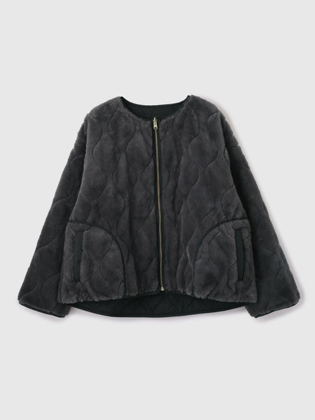 ひょうたんキルトリバーシブルZIPジャケット