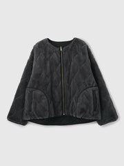 ひょうたんキルトリバーシブルZIPジャケット