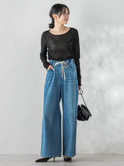 コットンサラチュールカットソー