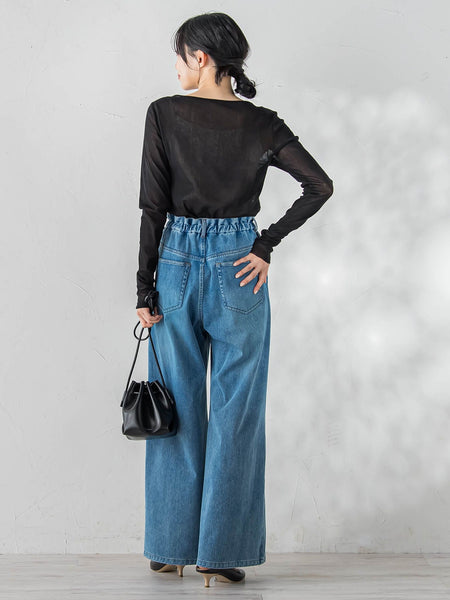 コットンサラチュールカットソー