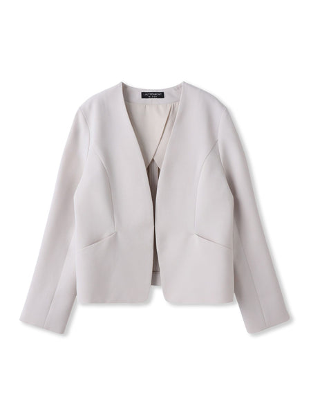 【WEB限定 13号】トリクシオンノーカラージャケット≪セットアップ対応/手洗い可能≫