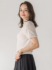 ファースリーブハイネックニット≪手洗い可能≫