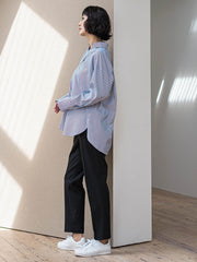 【WEB限定】”3コーデが叶う2点セット”ニット×シャツ≪手洗い可能≫