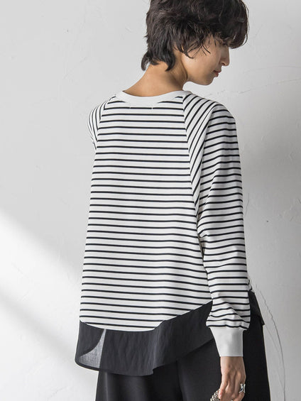 ポンチローマラウンドヘムドッキングプルオーバー