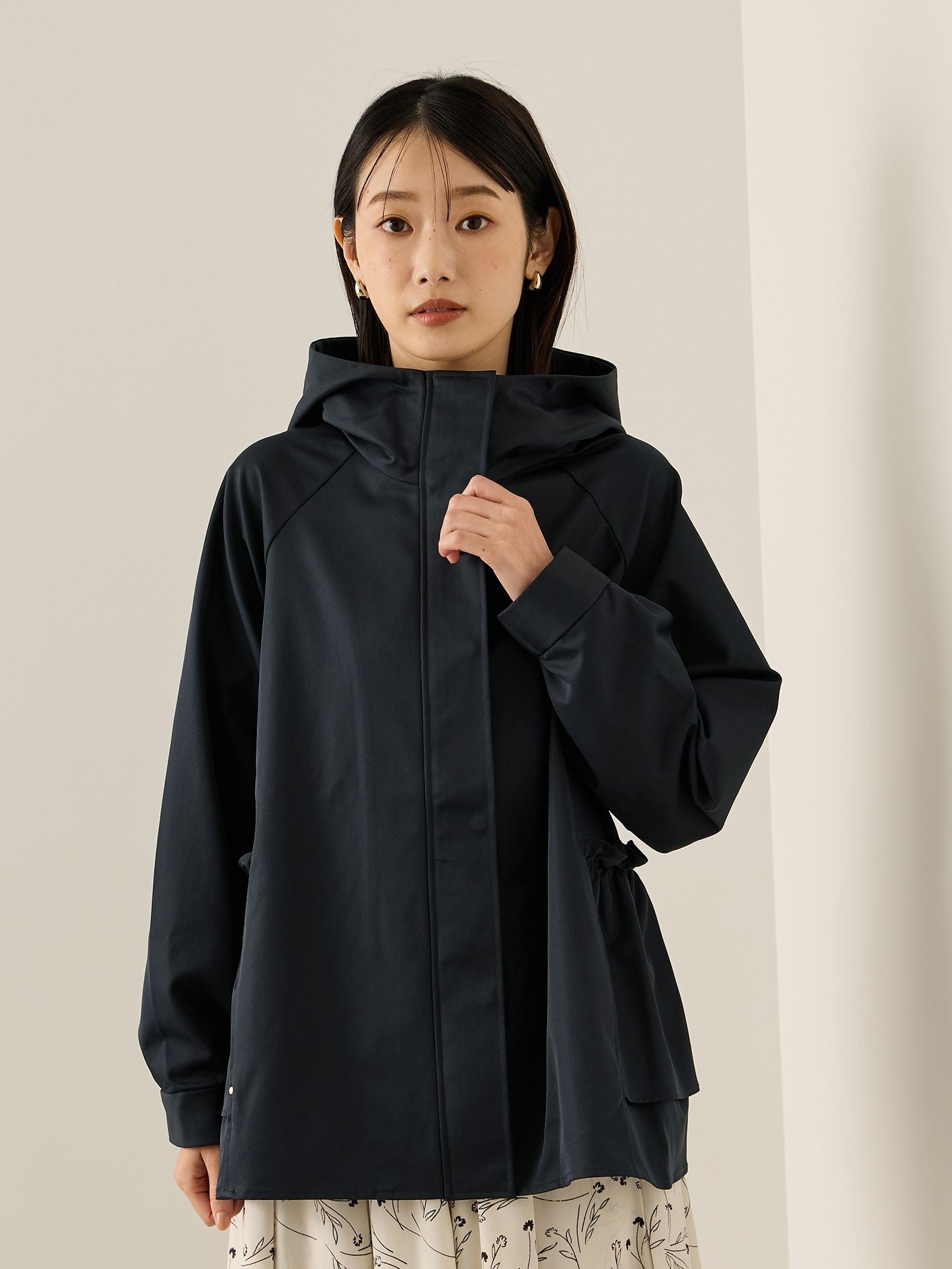 NANOTEXバックギャザーマウンテンパーカー