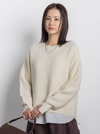 ホールガーメントガーターニット≪洗える≫