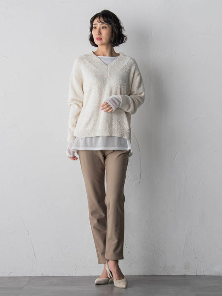 【WEB限定/大きいサイズ/新色追加】”楽暖”裏起毛ハイテンションパンツ≪洗濯機で洗える≫