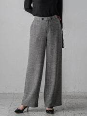 ノンウールツィードパンツ≪洗濯機で洗える/セットアップ対応≫