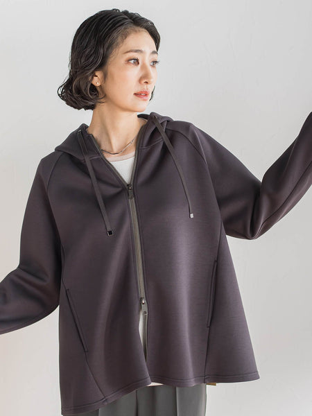 【大きいサイズ】ストレッチダンボールジップパーカー