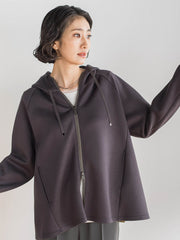 【大きいサイズ】ストレッチダンボールジップパーカー