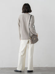 【大きいサイズ】ヘリンボーンニット