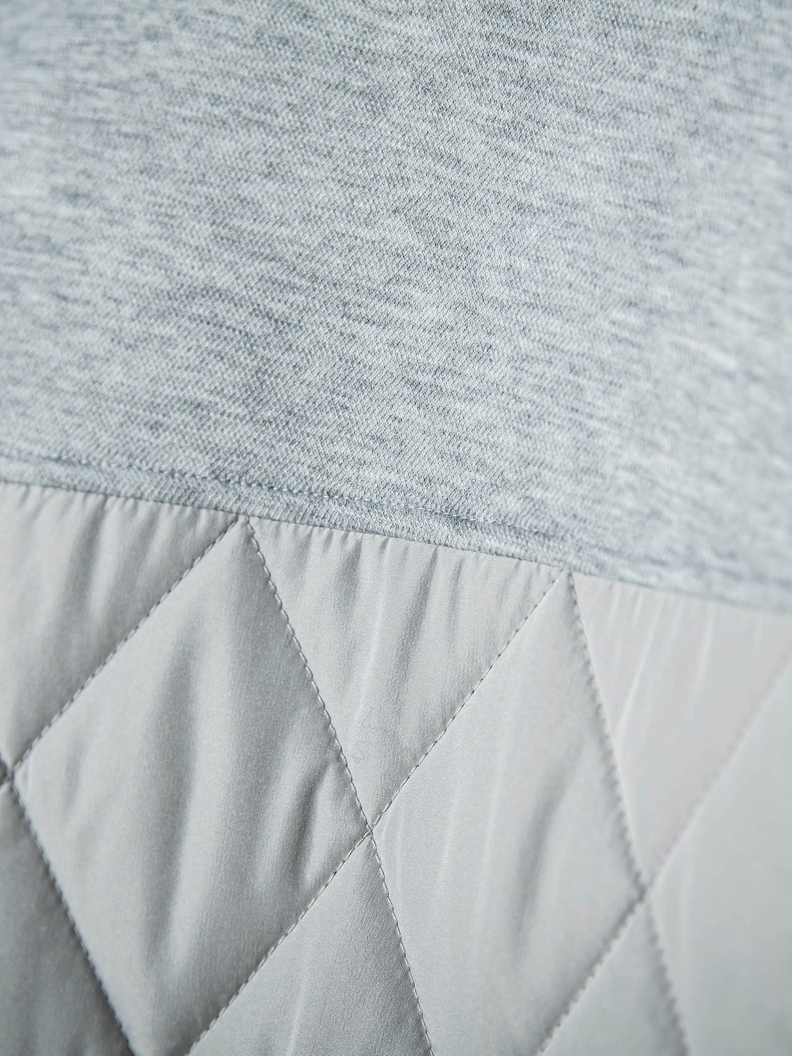 モスダンボール×中綿キルティングノーカラーコート≪手洗い可能≫