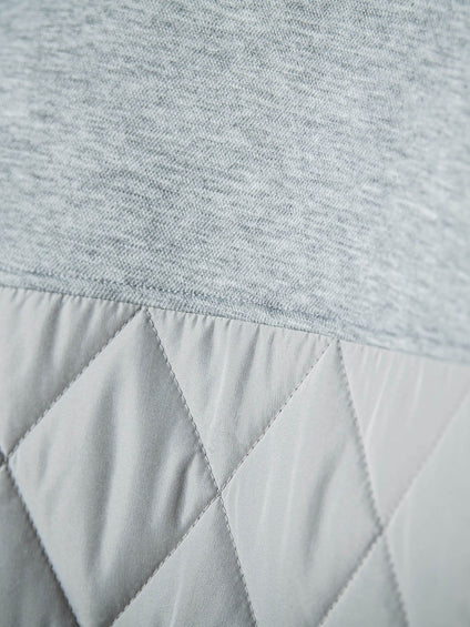 モスダンボール×中綿キルティングノーカラーコート≪手洗い可能≫