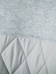 モスダンボール×中綿キルティングノーカラーコート≪手洗い可能≫