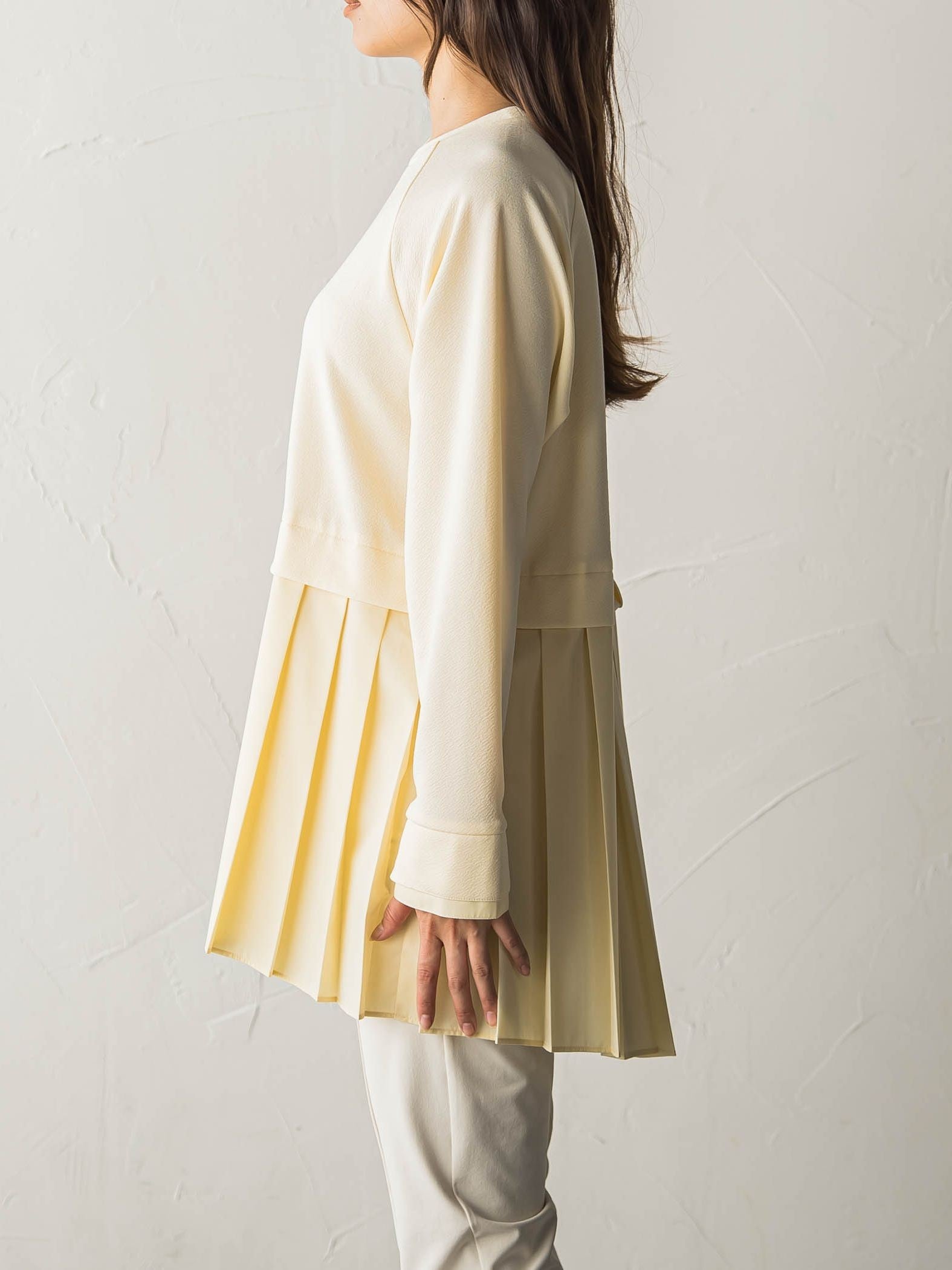 プリーツドッキングプルオーバー≪洗濯機で洗える≫