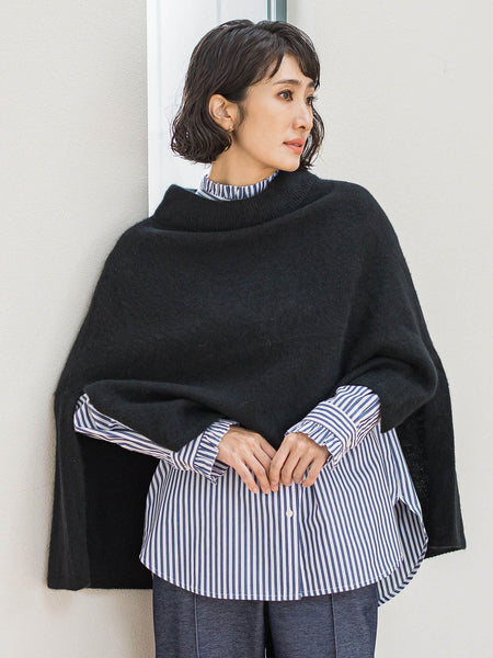 ネックフリルブラウス