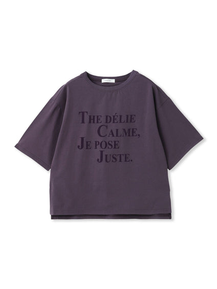 ビンテージライクメッセージルーズTシャツ