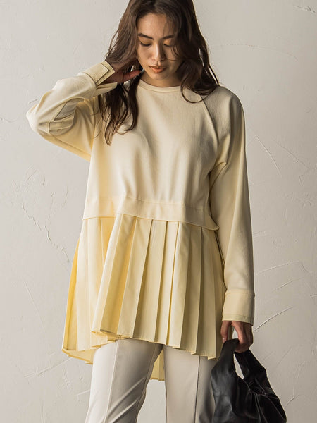 プリーツドッキングプルオーバー≪洗濯機で洗える≫