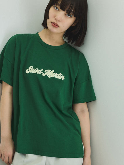 さがら刺繍ロゴTシャツ≪洗濯機で洗える≫