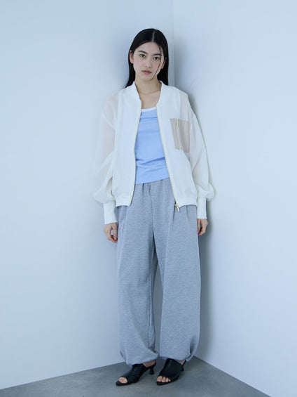 【大人の抜け感】メッシュブルゾン