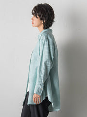 ドビーストライプシャツ