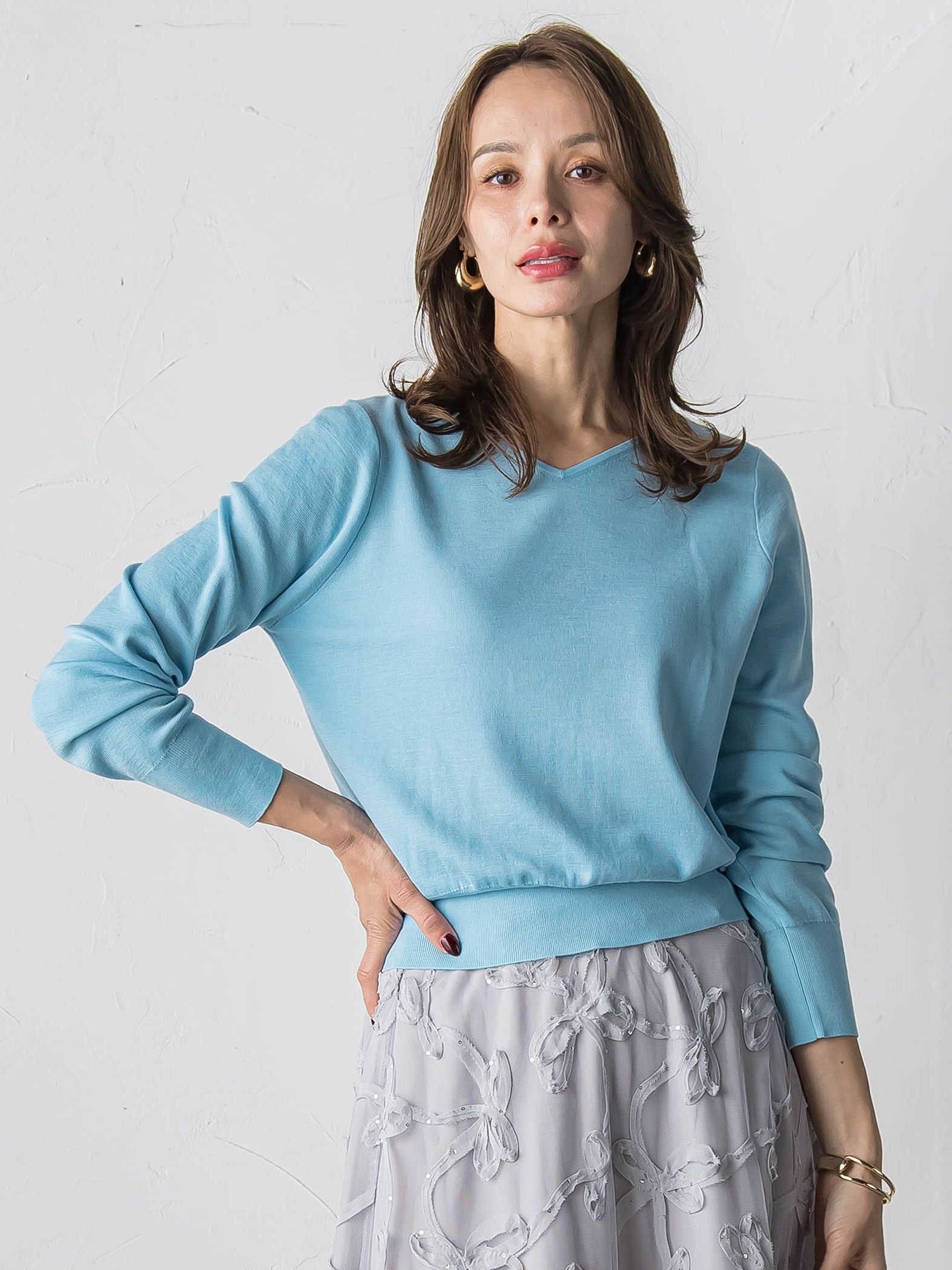 BRISBANE前後2WAYニット≪手洗い可能≫