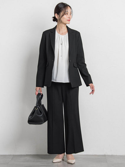 両面起毛ワイドパンツ≪WEB限定13号/洗える/セットアップ対応≫