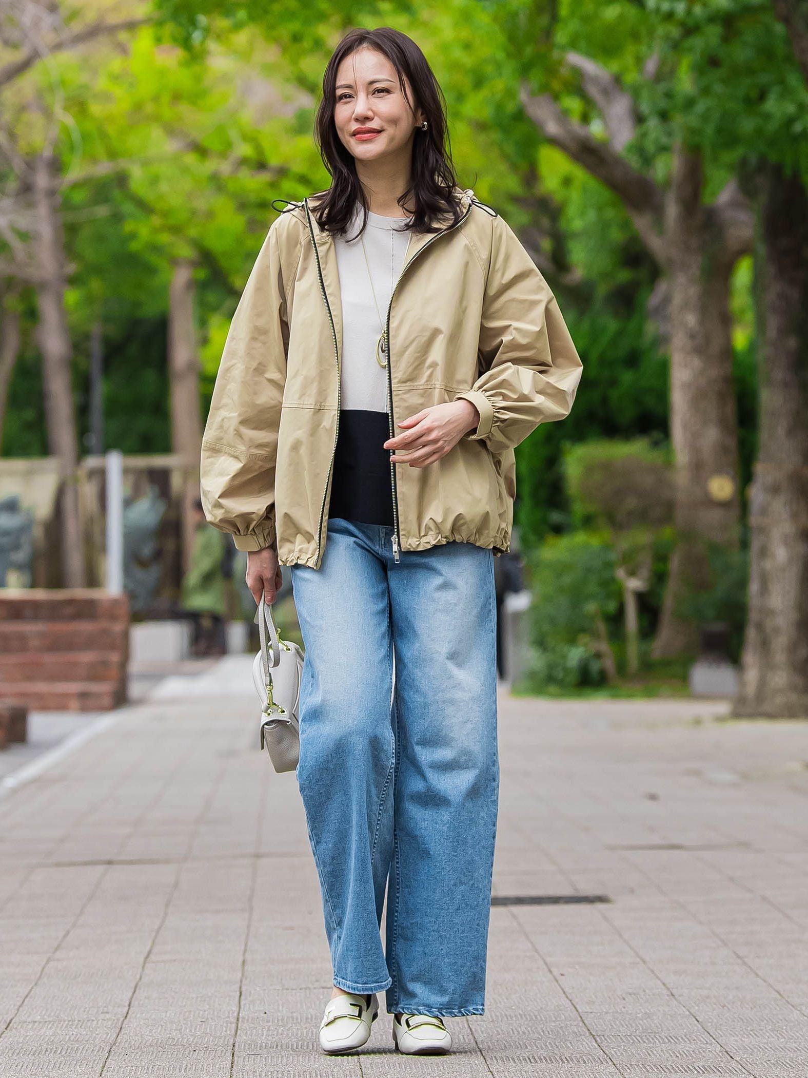肘まで隠れるUVクルーネックニット≪WEB限定サイズ11号/WEB限定カラーあり/洗える≫