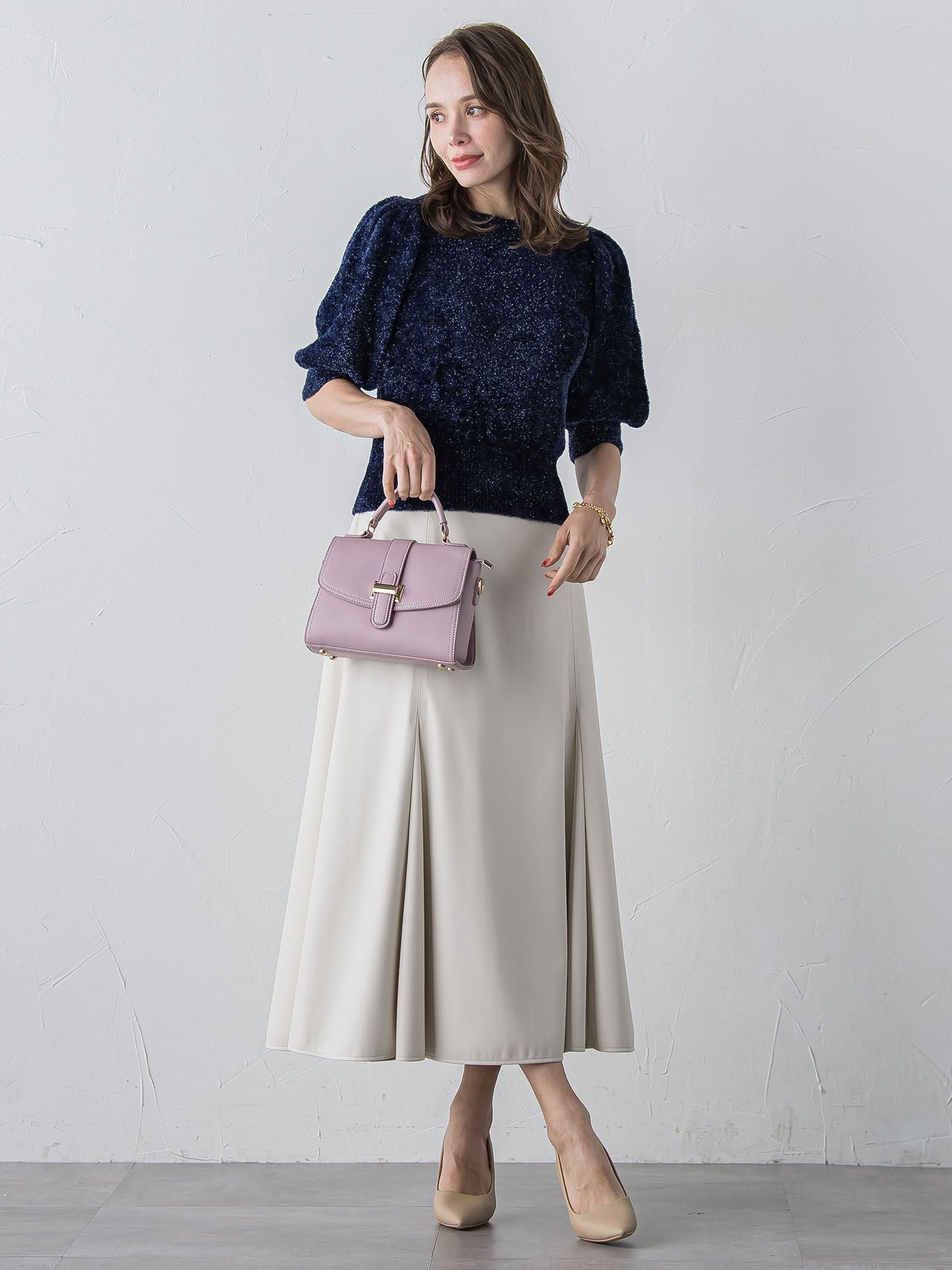 フェイクレザーマーメイドスカート