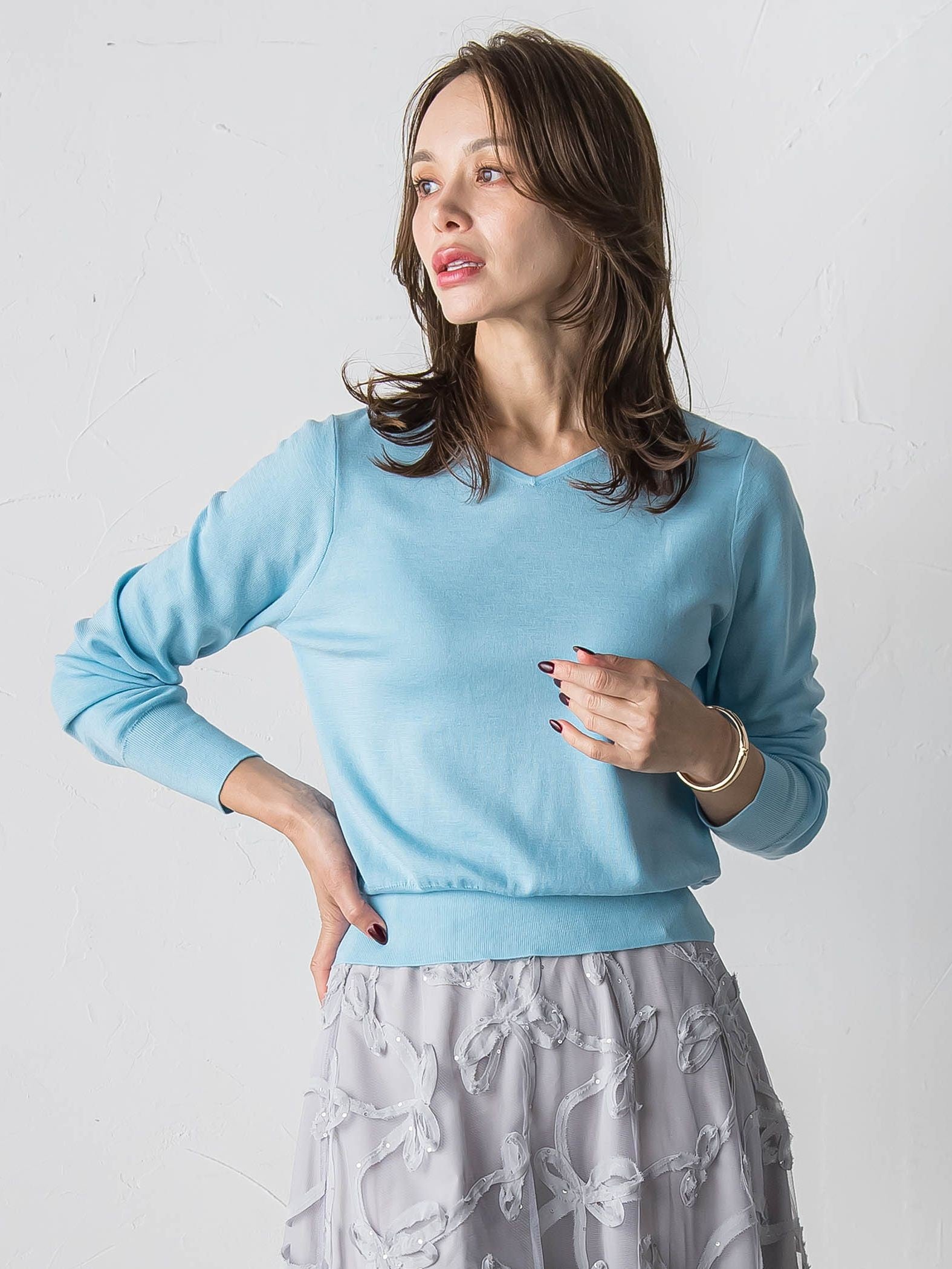 BRISBANE前後2WAYニット≪手洗い可能≫