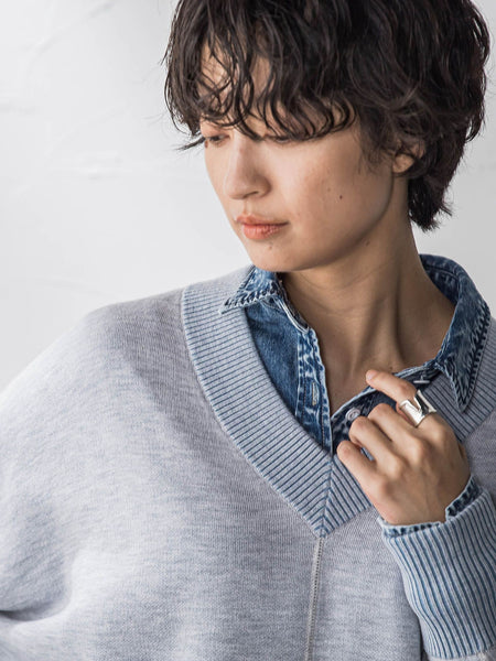 【新色追加】今日の気分で着回せるリバーシブルニット≪手洗い可能≫