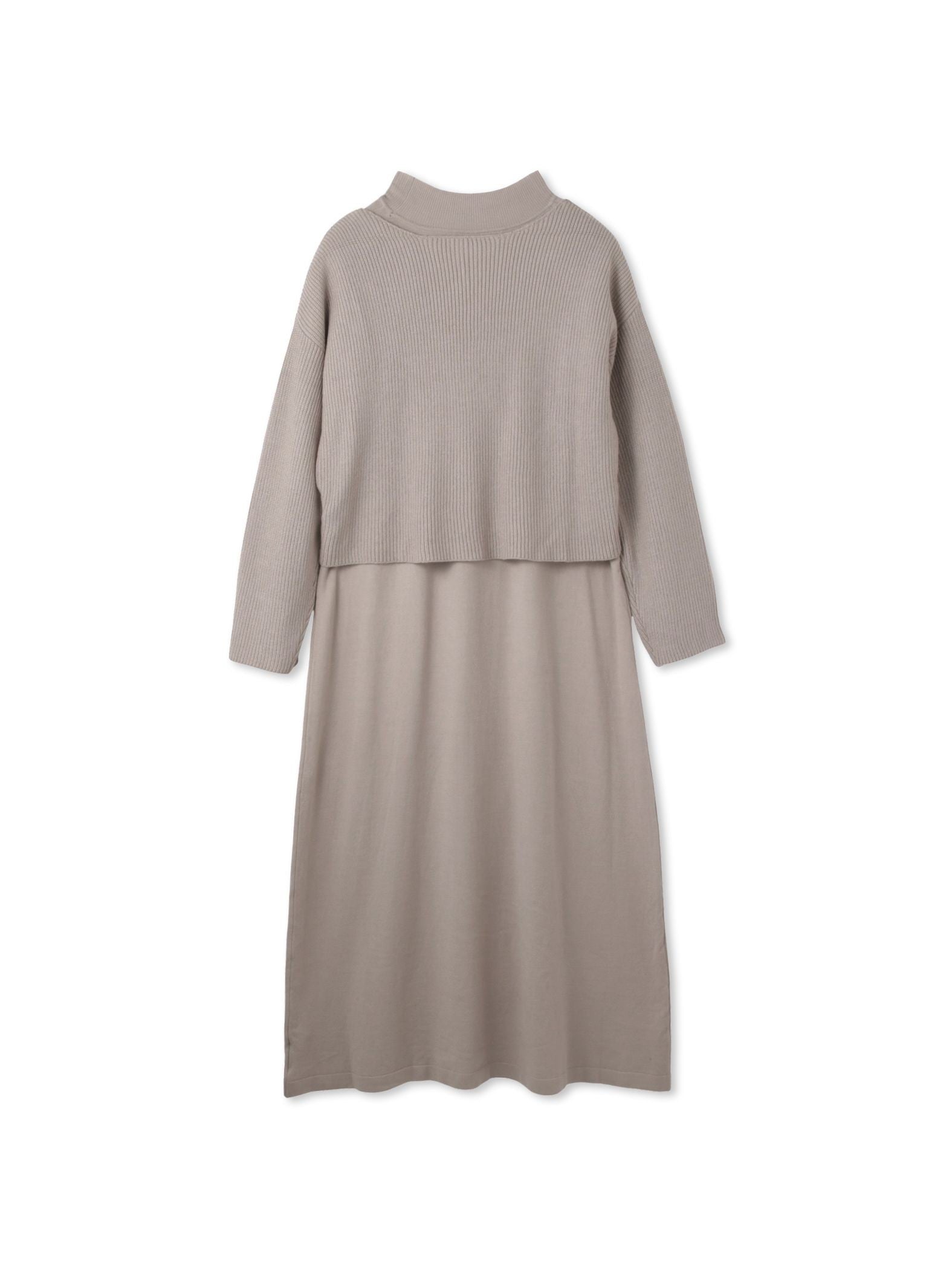カシュクールニットアンサンブルワンピース≪手洗い可能≫
