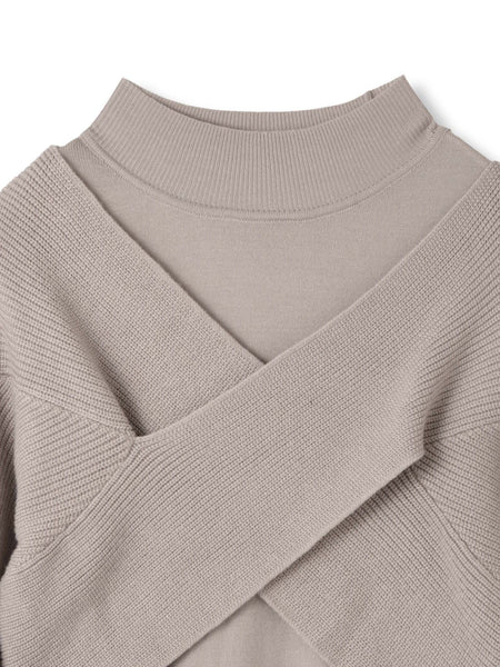 カシュクールニットアンサンブルワンピース≪手洗い可能≫