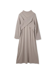 カシュクールニットアンサンブルワンピース≪手洗い可能≫