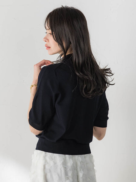 【WEB限定カラーあり】LUCINDAポロニット