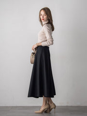 【新色追加】スパンコールリブタートルニット