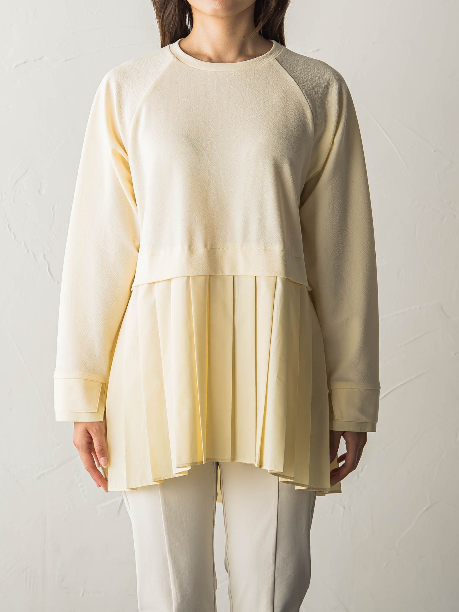 プリーツドッキングプルオーバー≪洗濯機で洗える≫