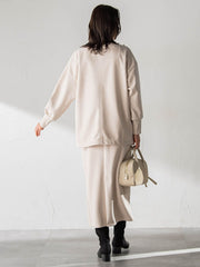 【WEB限定】フェイクスエードプルオーバー≪セットアップ対応/洗える≫