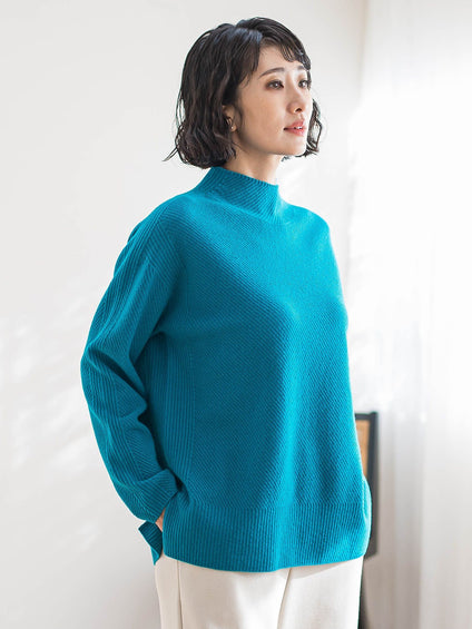 【大きいサイズ】配色CHESSニット