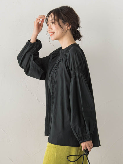 コットンシアーボイルブラウス