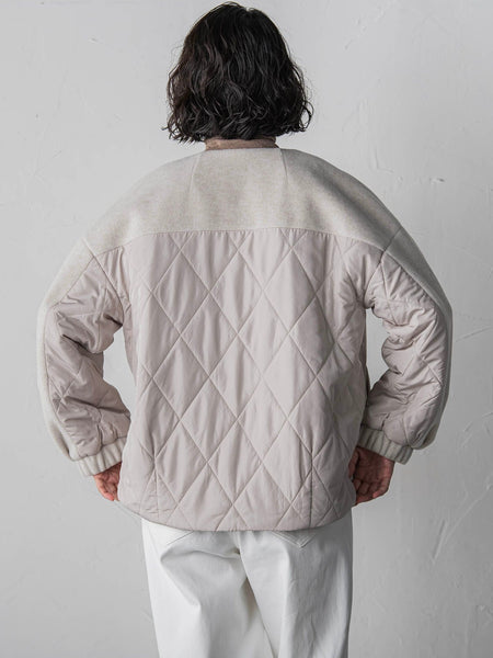 【biyori】キルティングノーカラーブルゾン