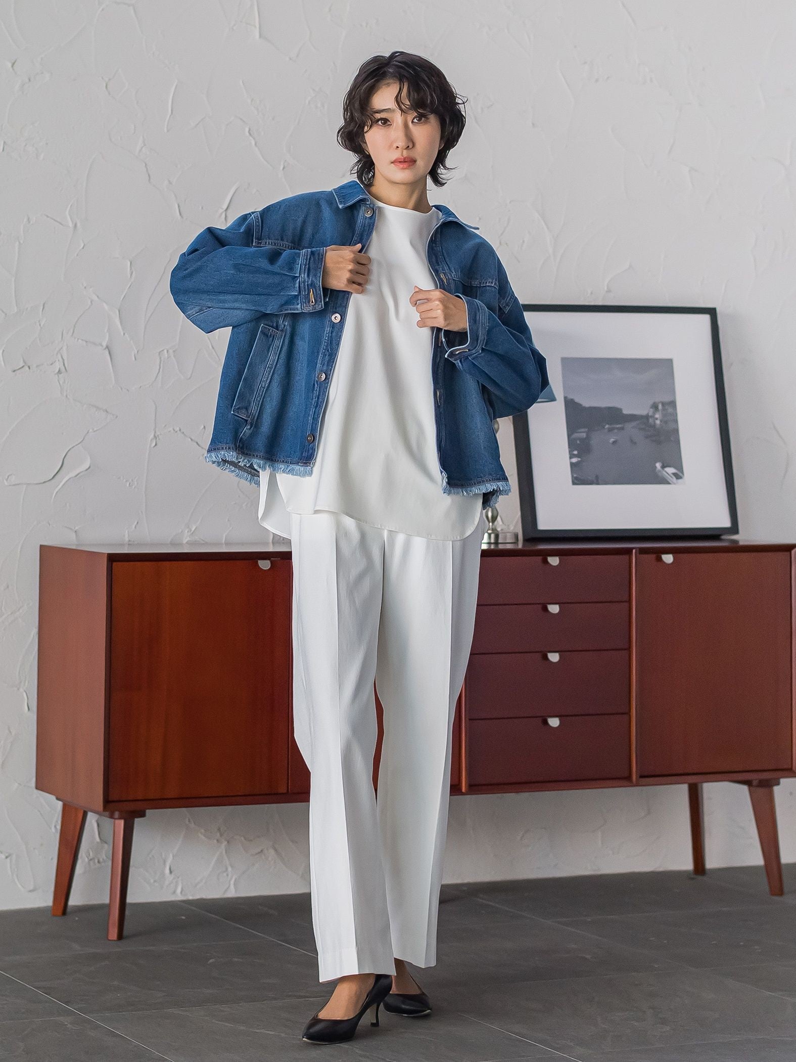 【大きいサイズ】デニムジャケット