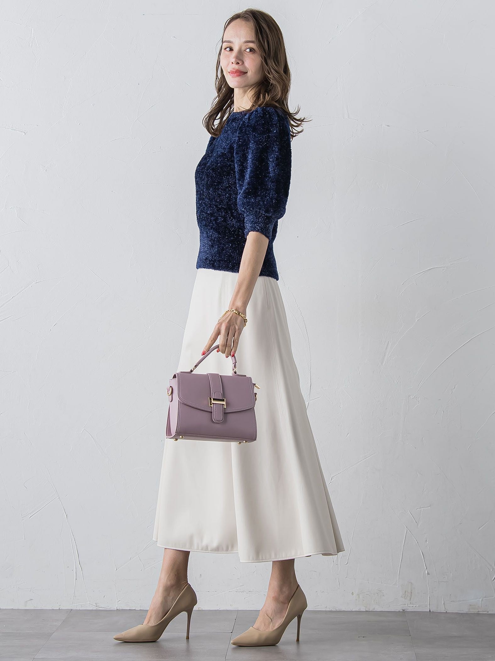 フェイクレザーマーメイドスカート