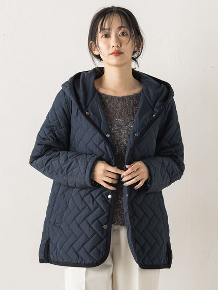 【WEB限定】ポリエステルタフタキルトコート