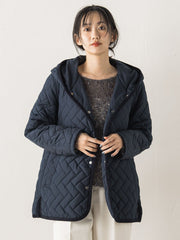 【WEB限定】ポリエステルタフタキルトコート