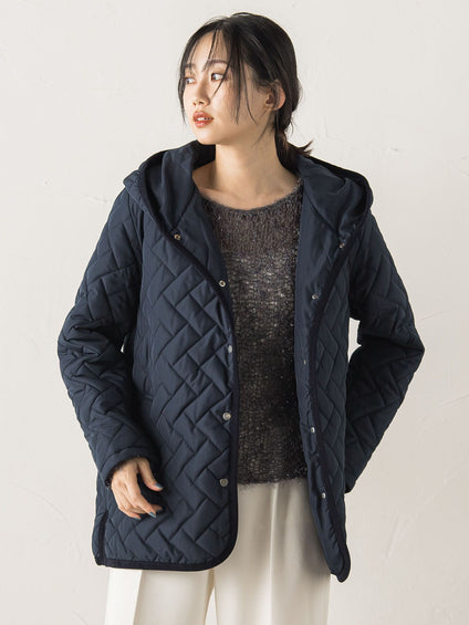 【WEB限定】ポリエステルタフタキルトコート