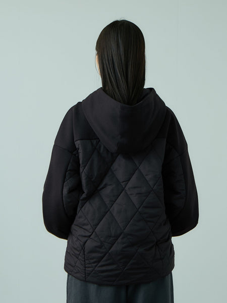 キルトダンボールコクーンスリーブブルゾン