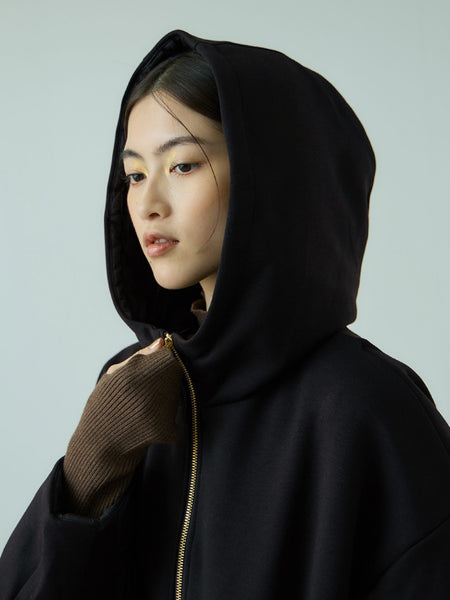 キルトダンボールコクーンスリーブブルゾン