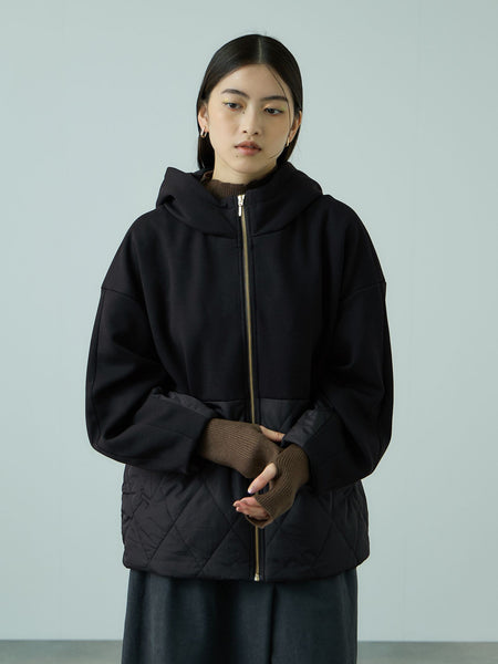キルトダンボールコクーンスリーブブルゾン